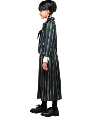 Wednesday Nevermore Academy Black Wednesday Deluxe Girls Costume