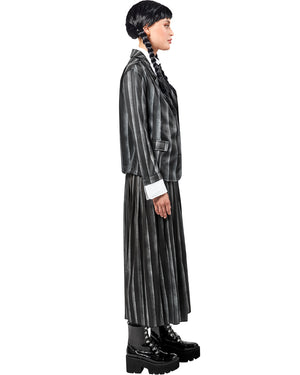 Wednesday Nevermore Academy Black Wednesday Deluxe Womens Costume