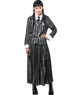 Wednesday Nevermore Academy Black Wednesday Deluxe Womens Costume