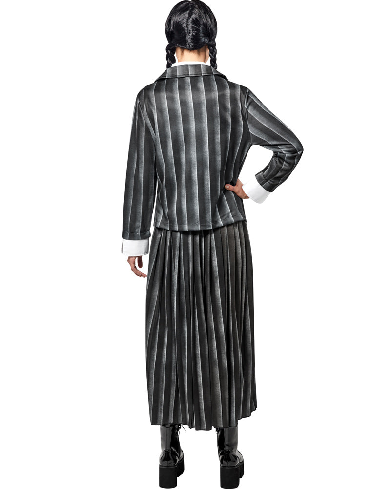 Wednesday Nevermore Academy Black Wednesday Deluxe Womens Costume