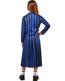 Wednesday Nevermore Academy Blue Enid Deluxe Girls Halloween Costume