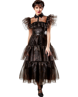 Wednesday Raven Dress Womens Costume
