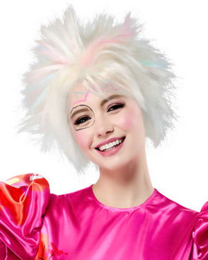 Weird Barbie Short Platinum Blonde Wig