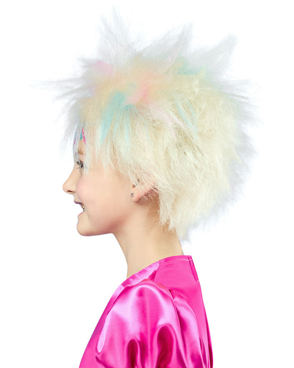 Weird Barbie Short Platinum Blonde Kids Wig