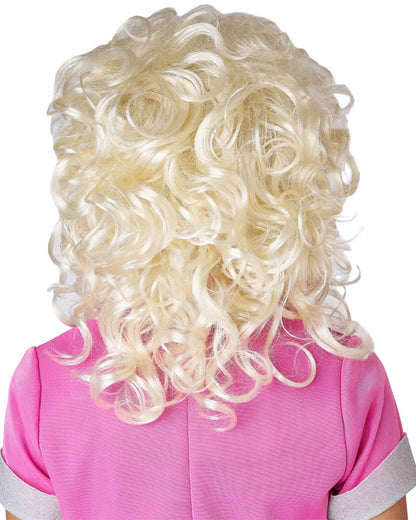 Western Diva Curly Blonde Wig
