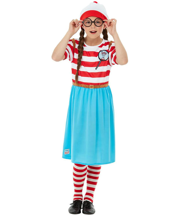 Wheres Wally Wenda Deluxe Girls Costume