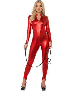 Whiplash Red Bodysuit Womens Costume