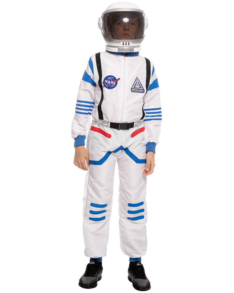 White and Blue Astronaut Boys Costume