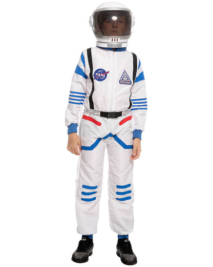 White and Blue Astronaut Boys Costume