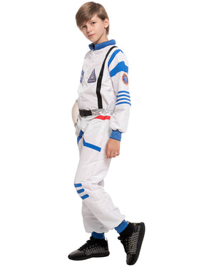 White and Blue Astronaut Boys Costume