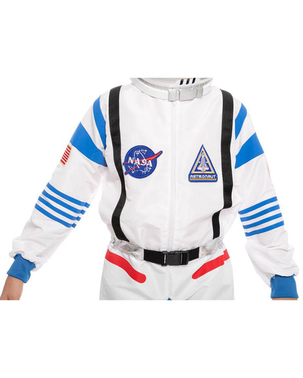 White and Blue Astronaut Boys Costume