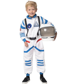 White and Blue Astronaut Boys Costume