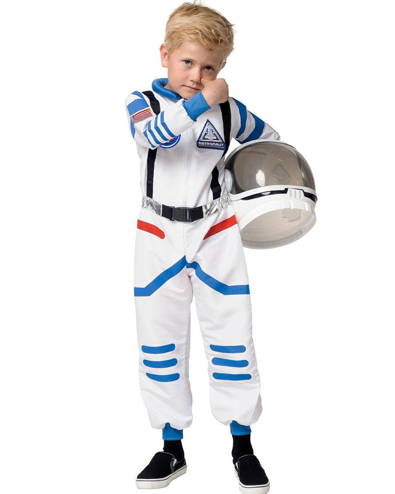 White and Blue Astronaut Boys Costume
