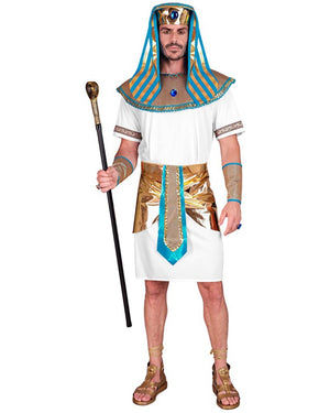 White and Gold Pharaoh Mens Costume