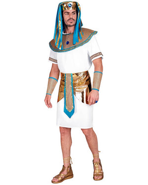 White and Gold Pharaoh Mens Costume