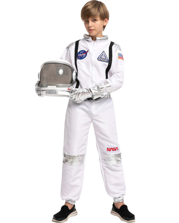 White Astronaut Premium Kids Costume