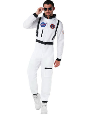 White Astronaut Suit Mens Costume