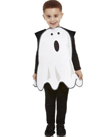 White Ghost Tabard Toddler Halloween Costume