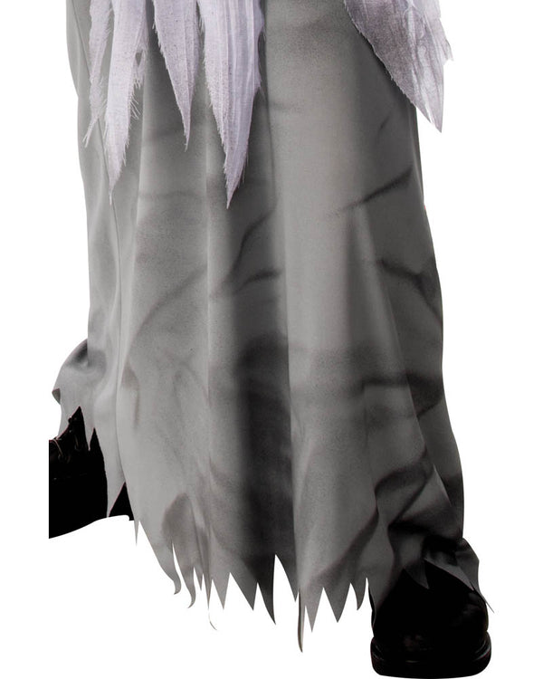 White Hooded Demon Kids Costume