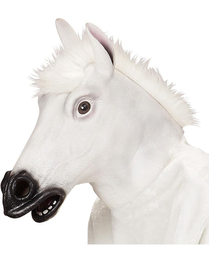 White Horse Full Head Mask