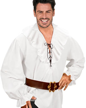White Pirate Mens Shirt