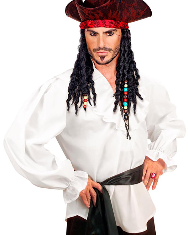 White Pirate Mens Shirt