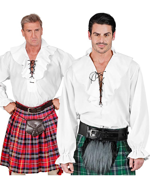 White Pirate Mens Shirt