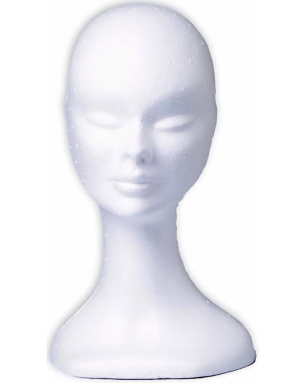 White Polystyrene Head for Wigs