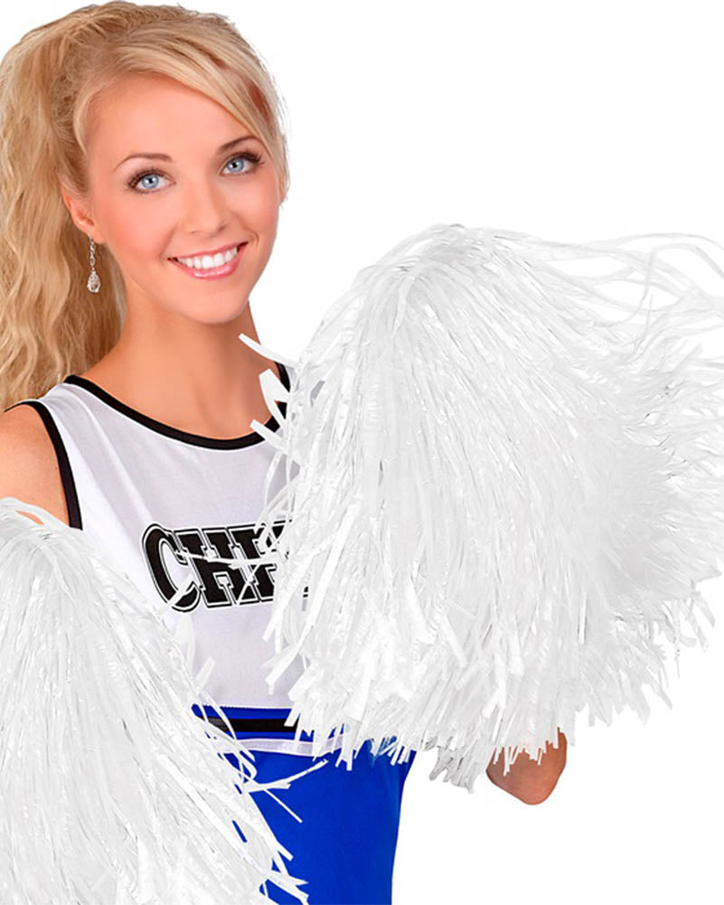 White Cheerleading Pom Pom