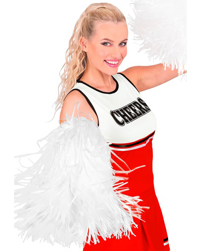 White Cheerleading Pom Pom