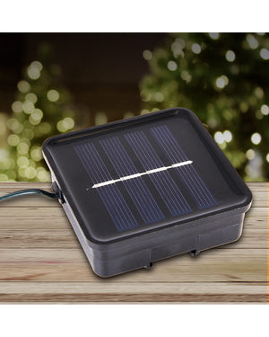 White Tree Clusters LED Solar Christmas Lights 2m Pack of 6