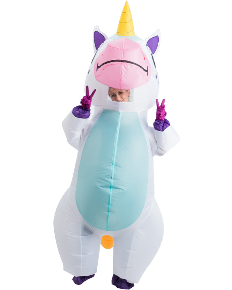 White Unicorn Inflatable Adult Book Week Costume