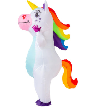 White Unicorn Inflatable Kids Costume