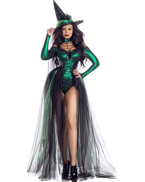 Wicked Emerald Witch Premium Womens Costume