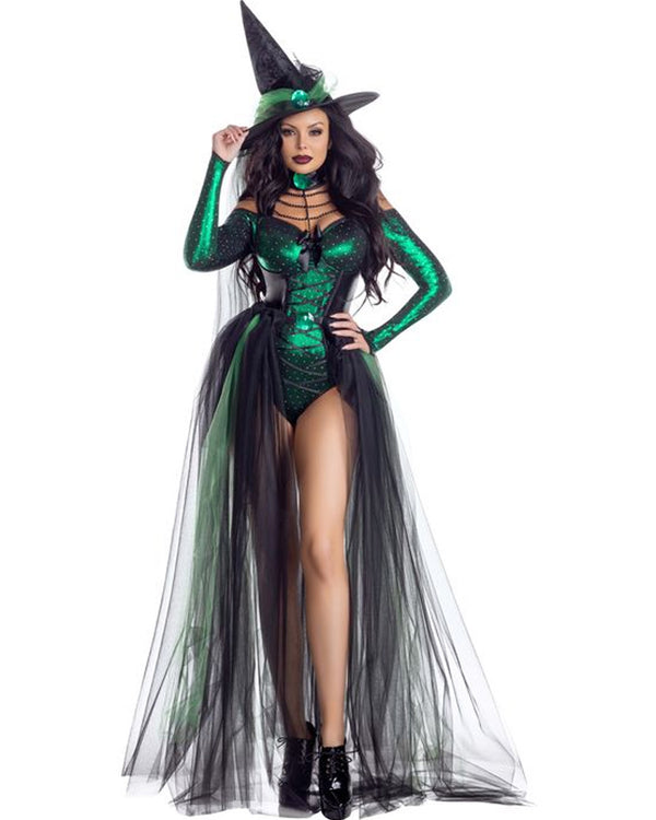 Wicked Emerald Witch Premium Womens Costume