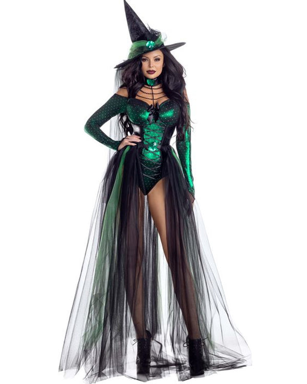 Wicked Emerald Witch Premium Womens Costume