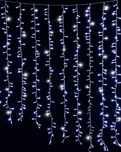 Wild White Twinkling Curtain Lights 3.5m