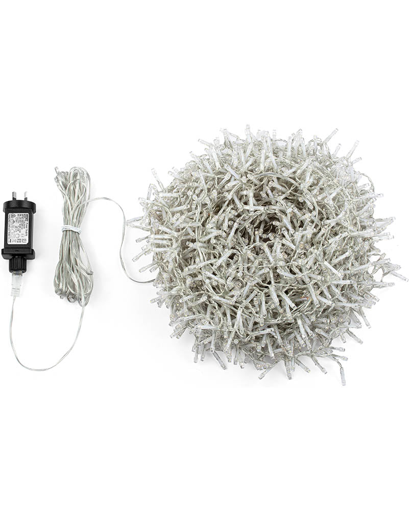 Wild White Twinkling Curtain Lights 3.5m