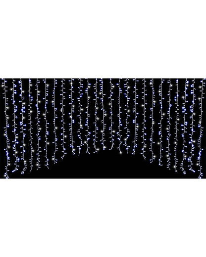 Wild White Twinkling Curtain Lights 3.5m