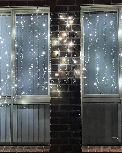 Wild White Twinkling Curtain Lights 3.5m