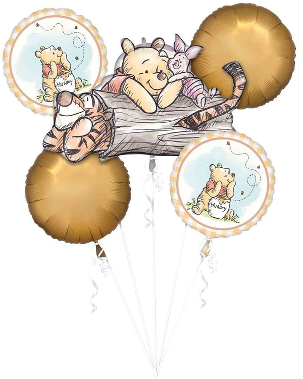Winnie The Pooh Bouquet Balloon Pack of 5