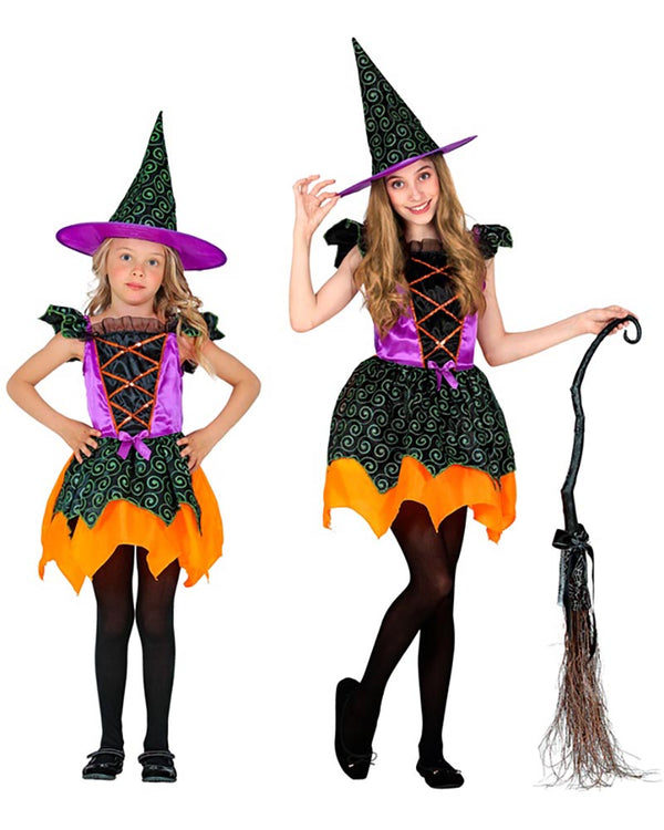 Swirl Witch Girls Costume
