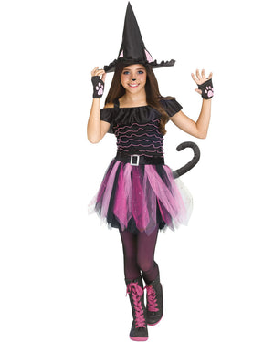 Witchy Kitty Girls Costume