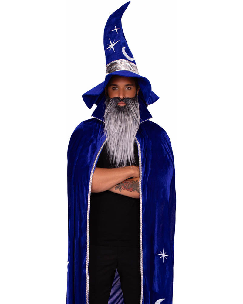 Wizard Cape Hat and Beard Set