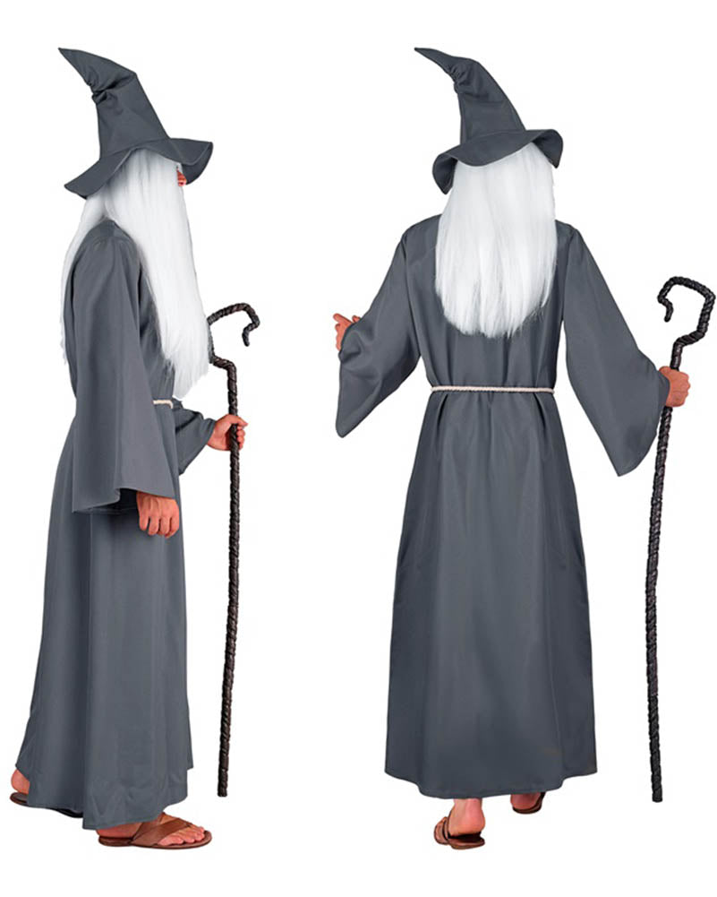 Grey Wizard Mens Costume