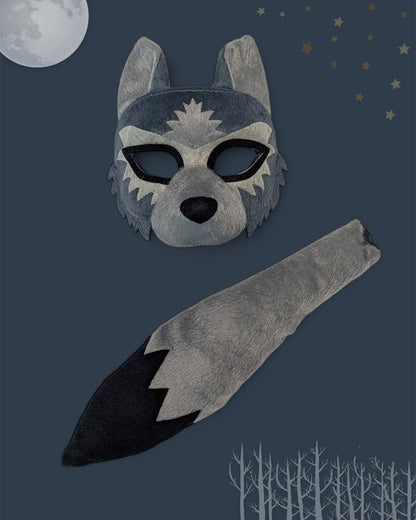 Wolf Deluxe Mask and Tail Set