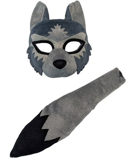 Wolf Deluxe Mask and Tail Set