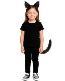 Wolf Headband and Tail Set For Halloween