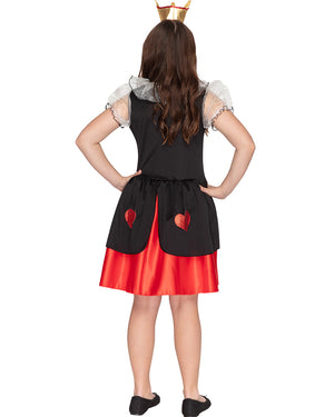 Wonderland Queen of Hearts Deluxe Girls Costume