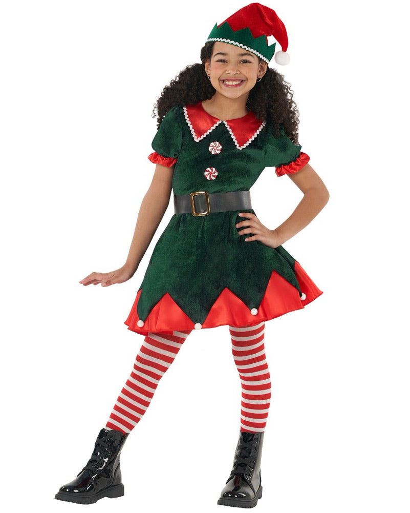Workshop Elf Dress Green Girls Costume